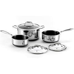 HexClad Hybrid Nonstick Pot Set - 6-Piece