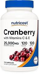 Nutricost Cranberry Extract with Vitamin C & E