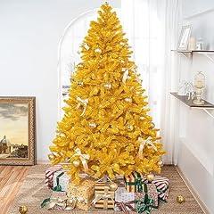 Naomi Home Gold Prelit Christmas Tree