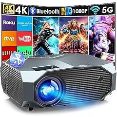 YOWHICK 4K WiFi Bluetooth Portable Projector