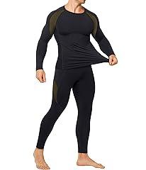 TAILONG Men's Fleece Lined Thermal Underwear Set