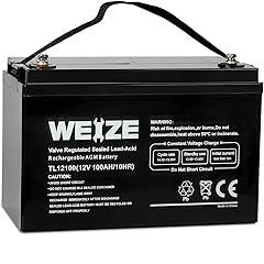 Weize 12V 100Ah Deep Cycle AGM Battery