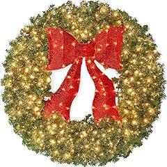 Best Choice Large Pre-Lit Christmas Wreath