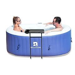 RELXTIME Oval Inflatable Hot Tub for 2