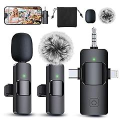 PQRQP 3 in 1 Wireless Lavalier Microphone