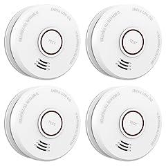 LSHOME Smoke Detector Fire Alarm 4 Pack