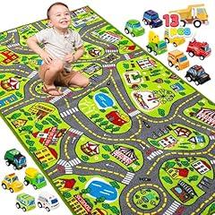 JOYIN Kids Play Rugs with Vehicles