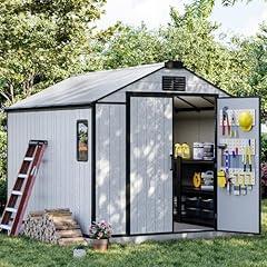 DNYKER Resin Outdoor Storage Shed 8x10 FT