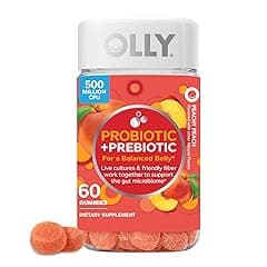 OLLY Probiotic + Prebiotic Gummy, Digestive Support, 60 Count