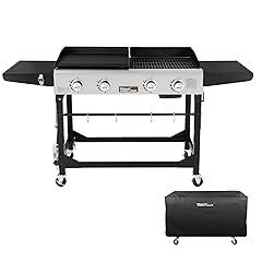 Royal Gourmet GD401C 4-Burner Gas Grill and Griddle Combo