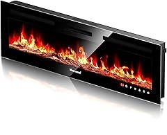 VISVEIL 60-Inch Wall Mounted Electric Fireplace