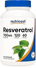 Nutricost Resveratrol 700mg 120 Vegan Capsules