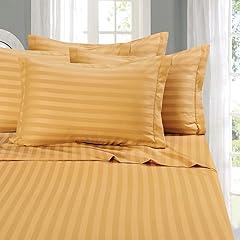 Elegant Comfort 6-Piece Damask Stripe Sheet Set
