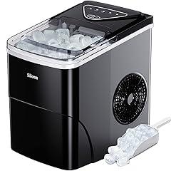 Silonn Ice Maker Countertop, 26lbs Self-Cleaning Machine