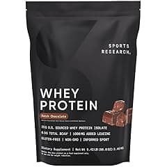 Sports Research Whey Protein Isolate Dutch Chocolate