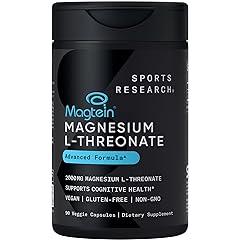 Sports Research Magtein Magnesium L-Threonate 2000mg 90 Count