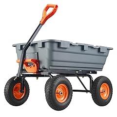 Garvee 800 lbs Poly Garden Dump Cart