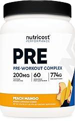 Nutricost Pre-Workout Complex Powder Peach Mango