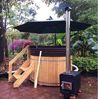 wood hot tub
