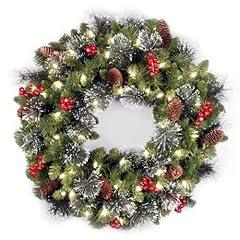 National Tree Company Pre-Lit Crestwood Spruce Wreath