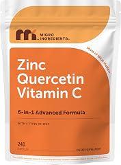 Micro Ingredients Quercetin Vitamin C Zinc Immune Support