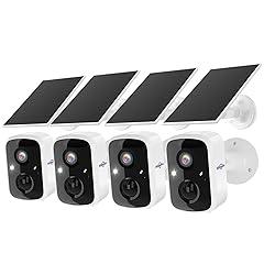 Hiseeu Solar Security Cameras 4 Pack