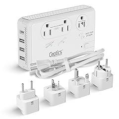 Ceptics Travel Voltage Converter 2000W with USB-C