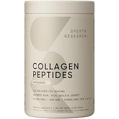Sports Research Collagen Peptides Protein Supplement