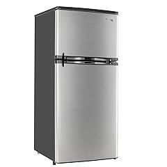 RecPro 12V RV Refrigerator Stainless Steel