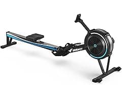 MERACH Adjustable Ergonomic Air Resistance Rowing Machine