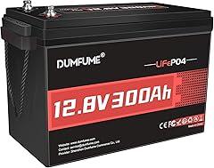 Dumfume 12V 300Ah LiFePO4 Battery