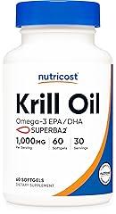 Nutricost Krill Oil 1000mg, 60 Softgels