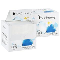 DORAHONEY Disposable Face Towels, 12"x12" Ultra Soft