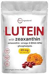 Micro Ingredients Lutein & Zeaxanthin Softgels