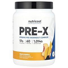 Nutricost Pre-X Xtreme PreWorkout Powder, Peach Mango