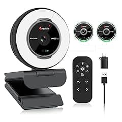 Angetube 1080P 60FPS Streaming Webcam with Microphone
