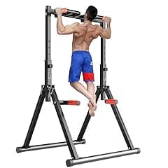 Foldable Power Tower Dip Station Training Equipment
