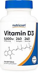 Nutricost Vitamin D3 5,000 IU Softgels