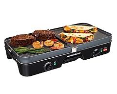 Hamilton Beach 3-in-1 Indoor Grill Griddle 38546