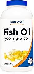 Nutricost Fish Oil Omega 3 Softgels 1000mg