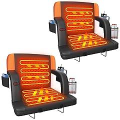 Suteck Heated Dual-Sided Stadium Seat Orange