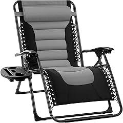 Oversized Padded Zero Gravity Recliner with Tray