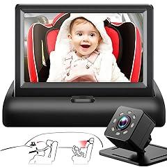 Shynerk Baby Car Mirror with Camera Display