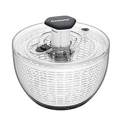 Ourokhome Easy Press Salad Spinner 6.3 QT