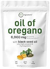 Micro Ingredients Oregano & Black Seed Oil Softgels