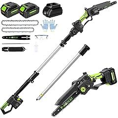 V-MODEST Cordless Pole Saw 2-in-1 8" & 6"