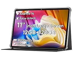 COLORROOM 2025 Android Tablet, 11-Inch, 12GB+128GB, WiFi6