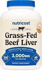 Nutricost Desiccated Beef Liver 3000mg Capsules