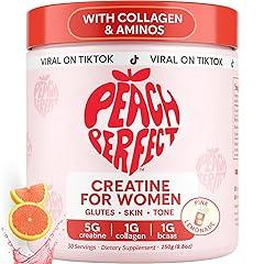 Peach Perfect Creatine Pink Lemonade Powder