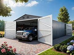 Outdoor Metal Storage Shed 10x20 FT